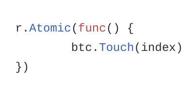 Example SafetyFast Atomic usage