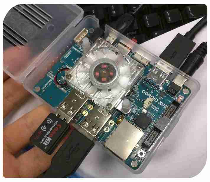 ODROID XU3 Opened Case